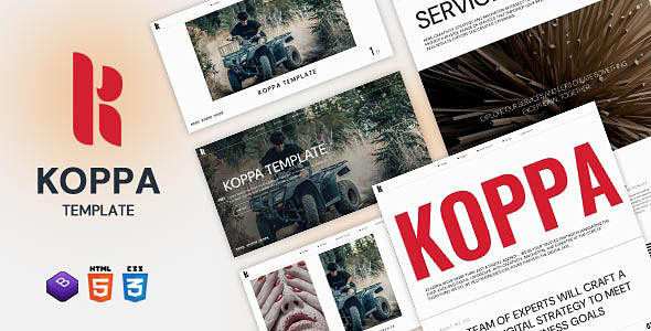 Koppa - Creative Portfolio HTML5 Template by Gianfar