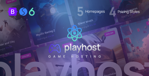 Game Hosting Server ReactJs Template - Playhost by On3stepThemes