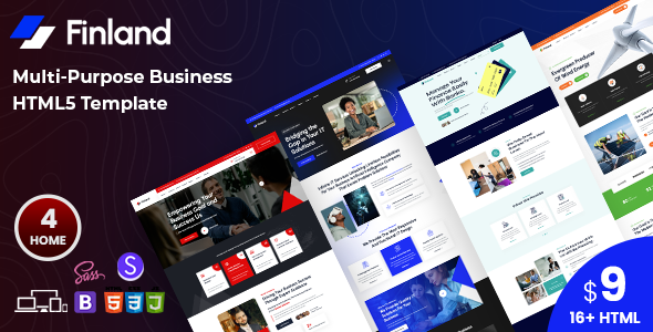 Finland – Multi-Purpose Business HTML Template by modinatheme