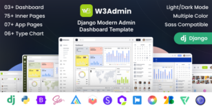 W3Admin - Django Modern Admin Dashboard Template by DexignZone