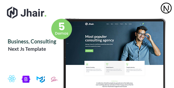 Jhair - Business Consulting Next Js Template by themexshaper