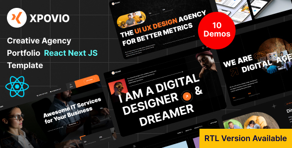 Xpovio- Digital Agency React Next Js Template + RTL by theme_ocean