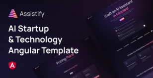 Assistify - AI Startup and Technology Angular Template by diversekit