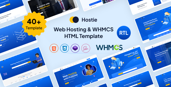 Hostie - Web Hosting & WHMCS HTML Template by reacthemes