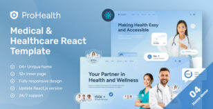 ProHealth - Medical and Healthcare ReactJS Template by laralink