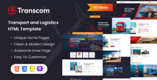 Transcom - Transport & Logistic Service HTML5 Template by figthemes