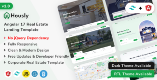 Hously - Angular 17 Real Estate Landing Page Template by ShreeThemes