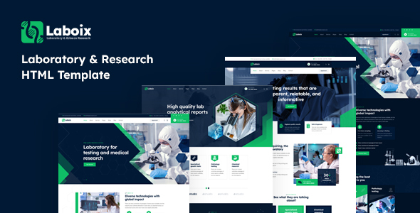 Laboix - Laboratory & Research HTML Template by Layerdrops