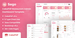 Sego - CakePHP Restaurant Admin Dashboard Template by DexignZone