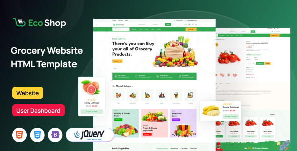 Ecoshop - Grocery eCommerce Template by QuomodoTheme