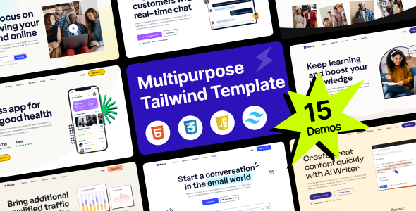 Masco - Saas Software Startup Tailwind Template by mthemeus