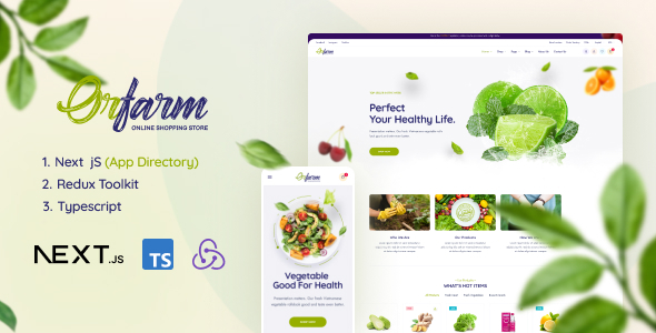 Orfarm - Grocery & Food Store eCommerce Next js Template by Theme_Pure