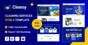 Cleeny - Cleaning Services & Repair Company HTML5 Template by Dreamit-Solution