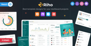 Riho - React JS Admin Dashboard Template by PixelStrap