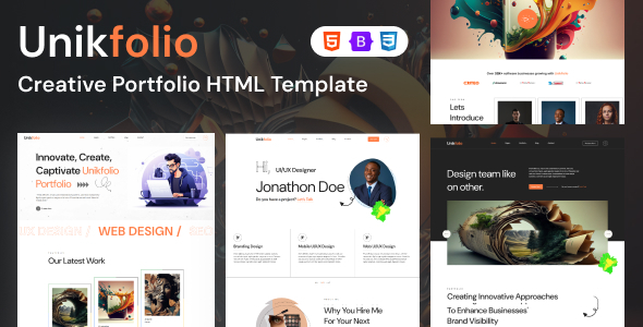 UnikFolio - Creative Portfolio Agency HTML5 Template by valorwide