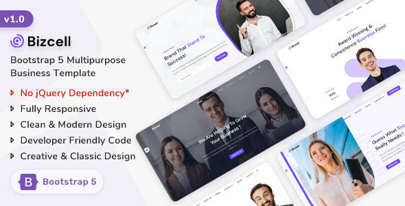 Bizcell - Bootstrap 5 Business Template by ShreeThemes