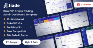Jiade – CakePHP Crypto Trading Admin Dashboard Template by dexignlabs