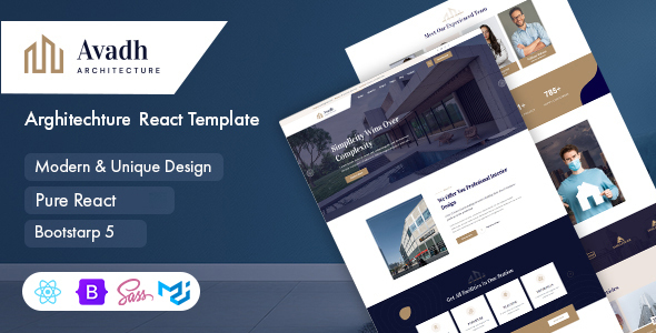 Avadh - Architecture & Interior React Template by wpoceans