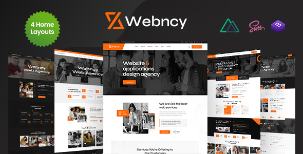 Webncy - Web Design Agency Vue Nuxt Template by KodeSolution