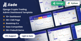 Jiade – Django Crypto Trading Admin Dashboard Template by dexignlabs