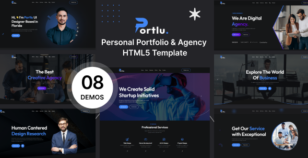 Portlu Personal Portfolio & Agency HTML5 Template by wellconcept