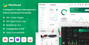 Workload - CodeIgniter Project Management Admin Dashboard Template by dexignlabs
