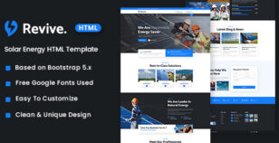 Revive - Solar Energy HTML Template by zcubedesign