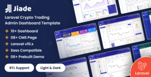 Jiade - Laravel Crypto Trading Admin Dashboard Template by dexignlabs