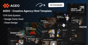 Ageo - Creative Agency HTML Template by ordainIT