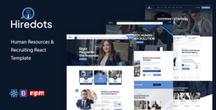 Hiredots - Human Resources & Recruiting React Template by media-city