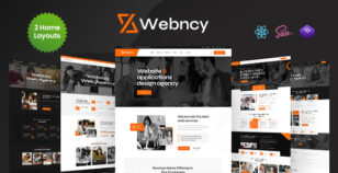 Webncy - Web Design Agency React Template by KodeSolution