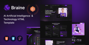 Braine - AI Artificial Intelligence Startup HTML Template by themeim