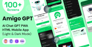 AI Chatbot GPT Mobile App PWA HTML Template - Amigo Chat GPT by The_Krishna