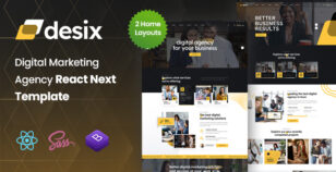 Desix - Digital Marketing Agency React Template by KodeSolution