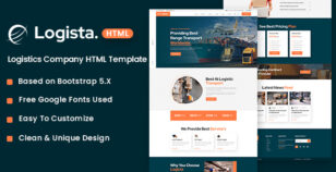 Logista - Logistics Company HTML Template by zcubedesign