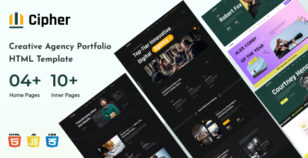 Cipher - Creative Agency Portfolio HTML Template by DesignCurved