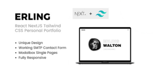 Erling - Tailwind CSS Personal Portfolio React NextJS Template by CodeeFly