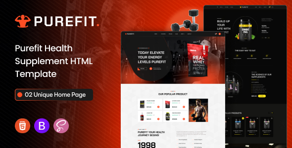 Purefit - Health Supplement Landing Page by XpressBuddy