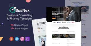 Busnex - Business Consulting & Finance HTML Template by johanspond