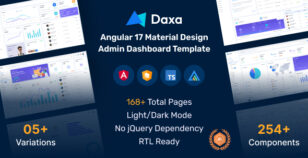 Daxa - Material Design Angular Admin Dashboard Template by HiBootstrap