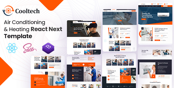 Cooltech - Air Conditioning & Repair React Template by KodeSolution