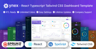 Ynex - React TypeScript Admin Dashboard Tailwind Template by SprukoTechnologies