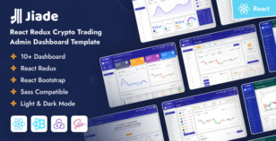 Jiade - React Redux Crypto Trading Admin Dashboard Template by dexignlabs