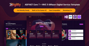 Digitly - ASP.NET Core & MVC Digital Marketing Template by Evonicmedia