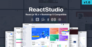 ReactStudio - React 18 Bootstrap Admin Template by SeanTheme