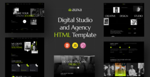 Auxa - Digital Studio and Agency HTML Template by XpressBuddy