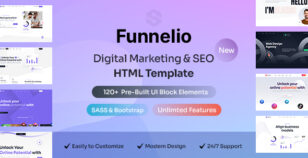 Funnelio - Digital Marketing & SEO Agency HTML Template by UiThemez