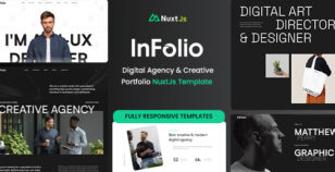 Infolio - Digital Agency & Creative Portfolio Nuxtjs Template by UiCamp