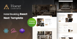 Hoexr - Hotel Booking React Template by KodeSolution