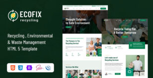 Ecofix | Recycling & Waste Disposal HTML Template by capricorn-studio